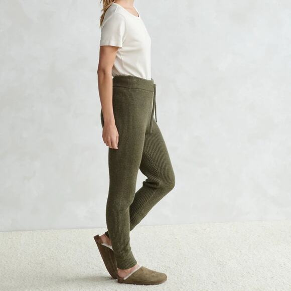 Jenni Kayne Alpaca Merino Wool Fisherman Jogger Sweatpant - Picture 3 of 8